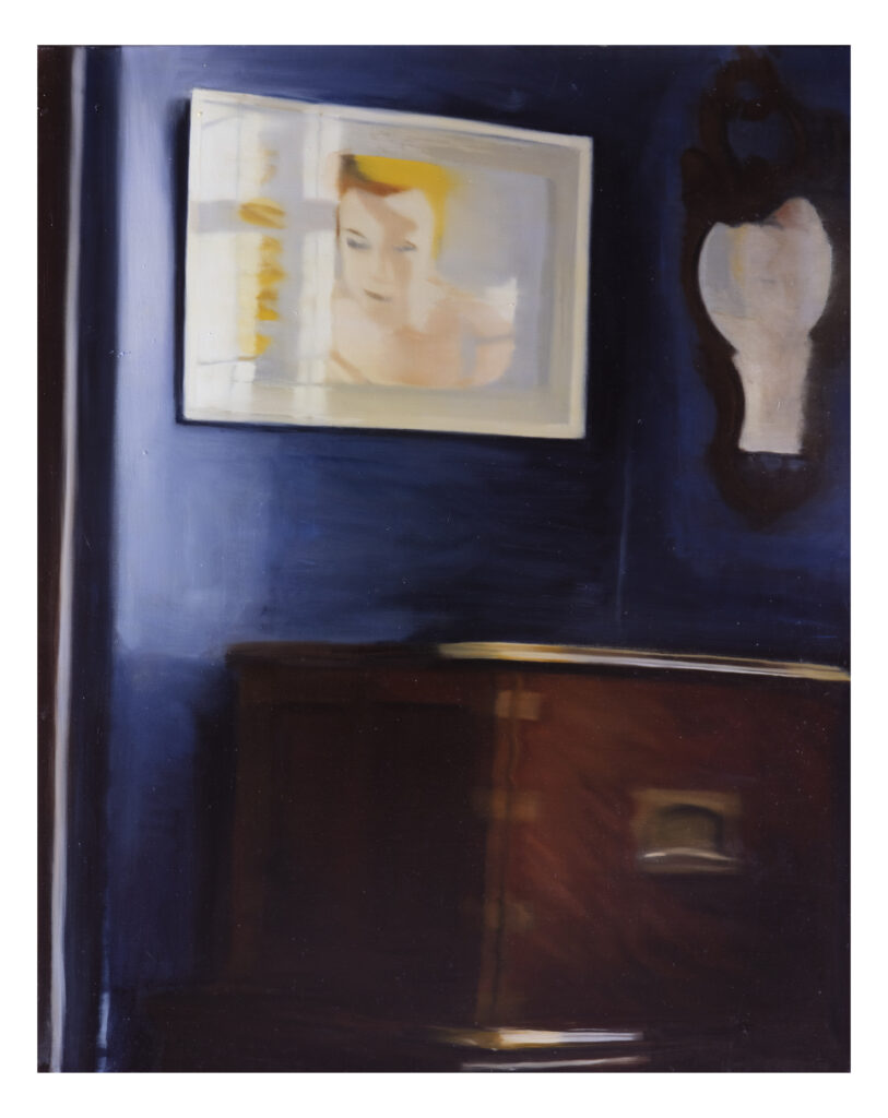 la caja, 2017, oleo sobre tela, 100 x 80 cm