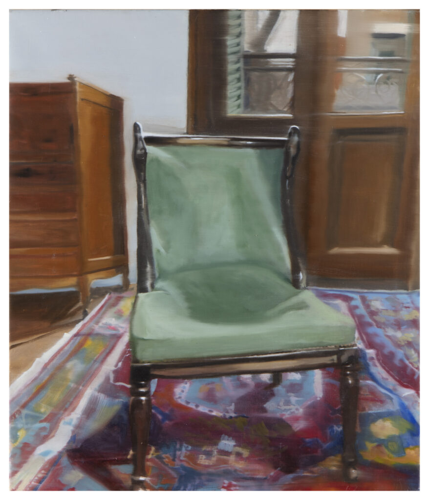 silloncito, 2022, oleo sobre tela, 60 x 50, coleccion particular