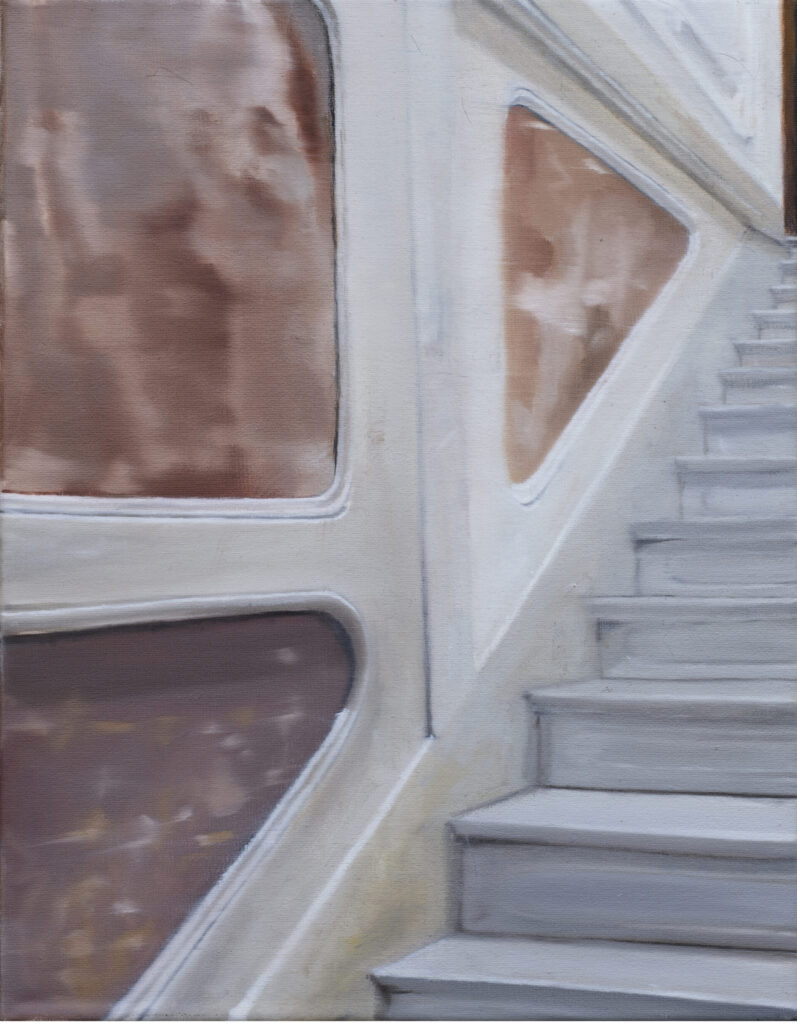 zaguan, 2022, oleo sobre tela, 50 x 40 cm