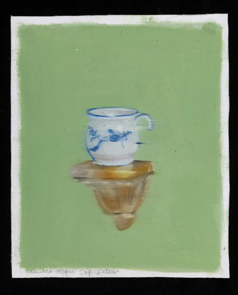 lecherita 1, 2024, 23 x 19 cm, oleo sobre tela suelta