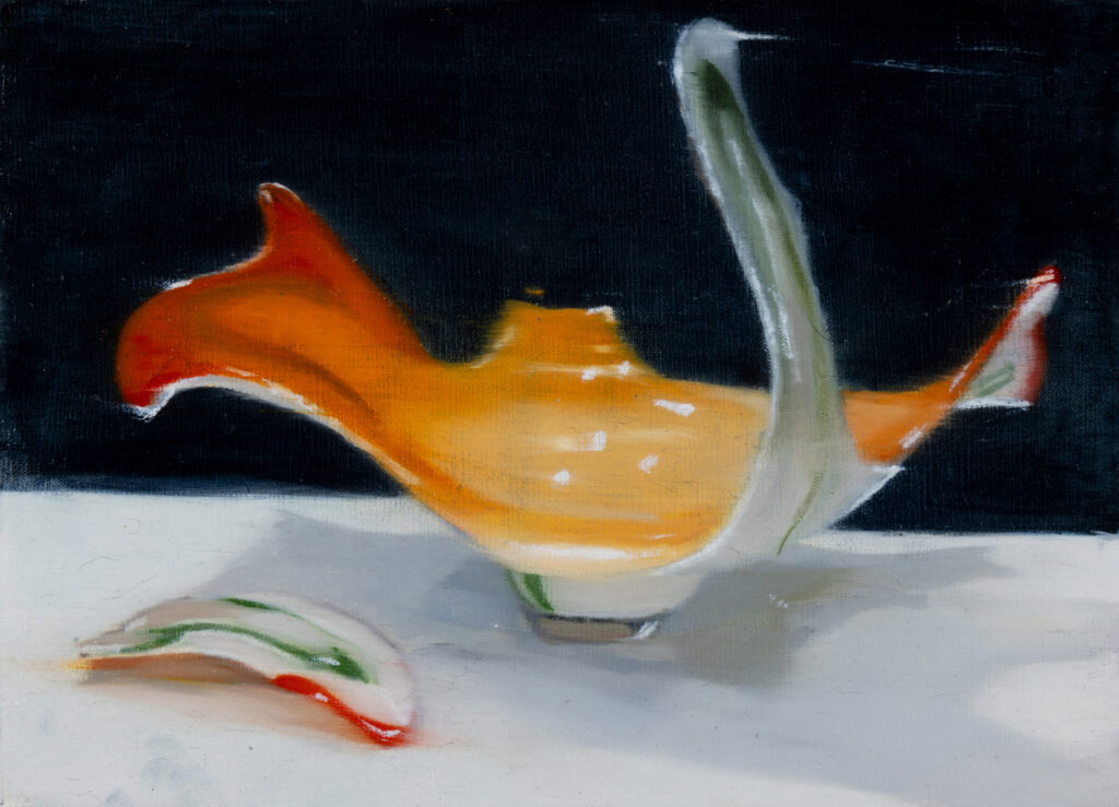 murano 1, 2025, 25 x 33 cm, oleo sobre tela suelta