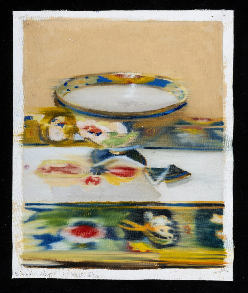 tacita japonesa 2, 2024, 23 x 20 cm, oleo sobre tela suelta